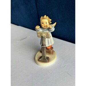 Goebel Hummel Angel Choir Figurine w Music Stand Germany Signed Vintage